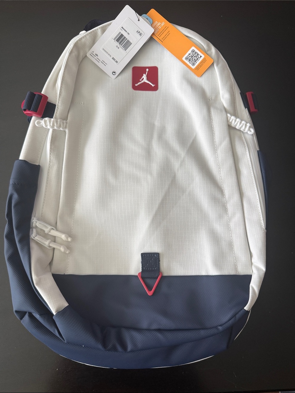 Jordan Men's White and Navy Everyday Backpack